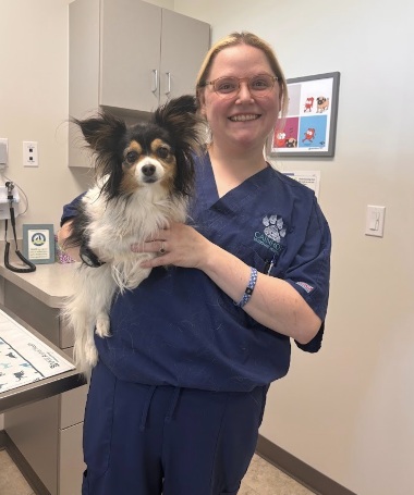 dr kristen walter with pet